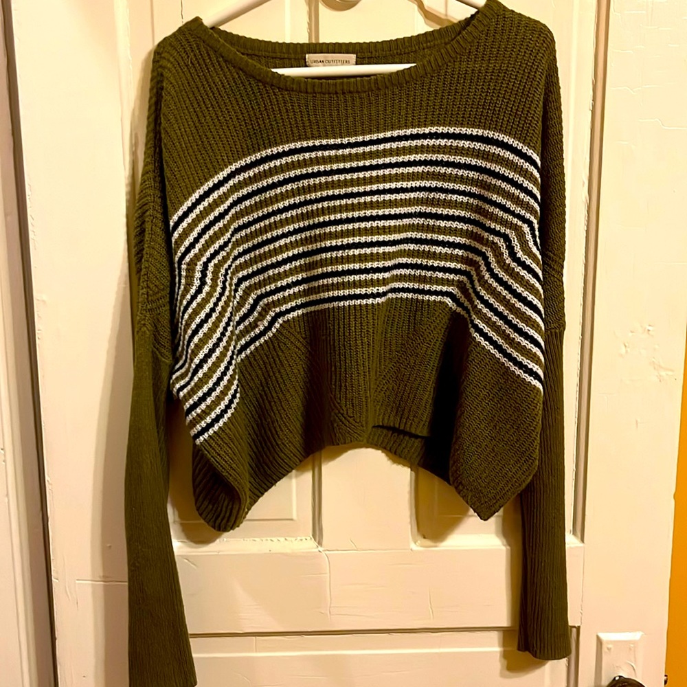 Green Striped Sweater